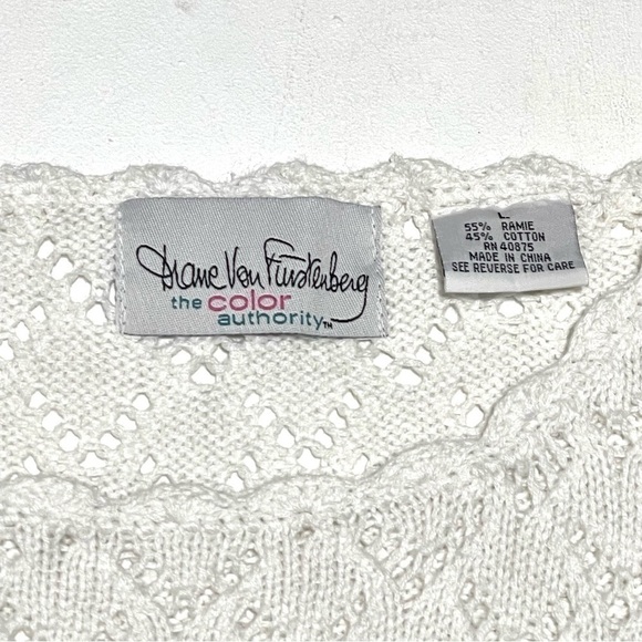 Diane Von Furstenberg the Color Authority Woman Knit Tunic Sweater Size L - Picture 9 of 14